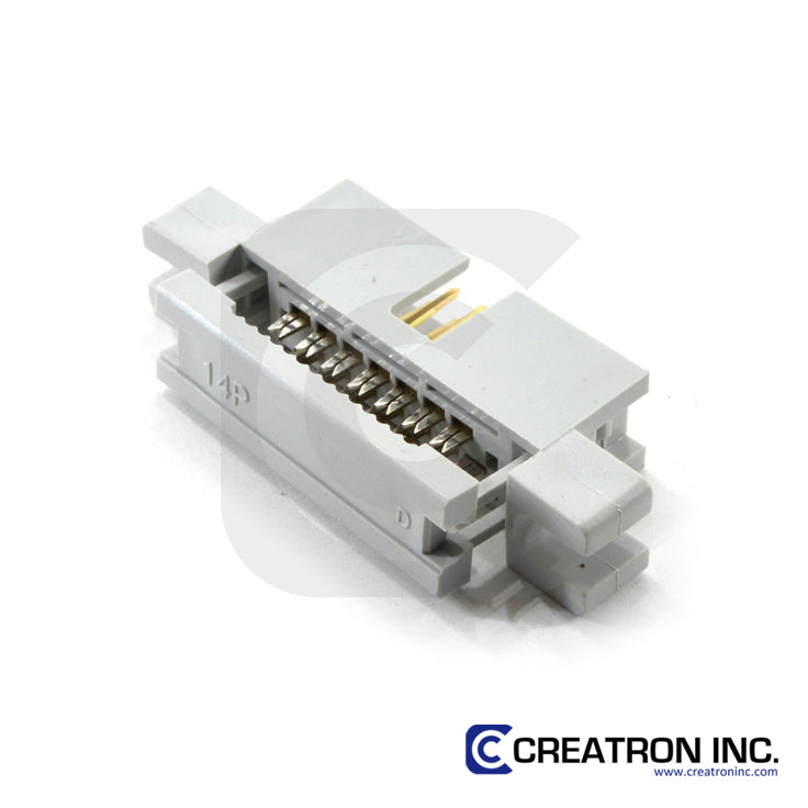 14 Pin (7x2) Ribbon (M) Connector 14 Pin (7x2) Ribbon (M) Connector